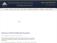 Tablet Screenshot of mgarchitects.ie
